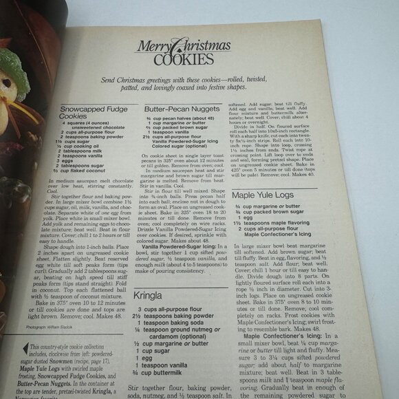 Better Homes & Gardens Christmas Cookies Creative Ideas 1990 Magazine - Picture 4 of 7